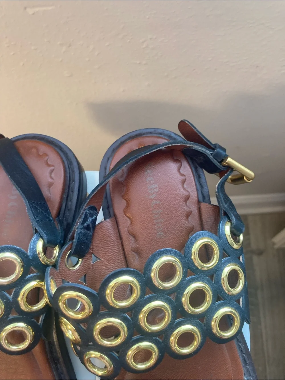 See By Chloe Steffi Leather Sandals size 37/7-7.5